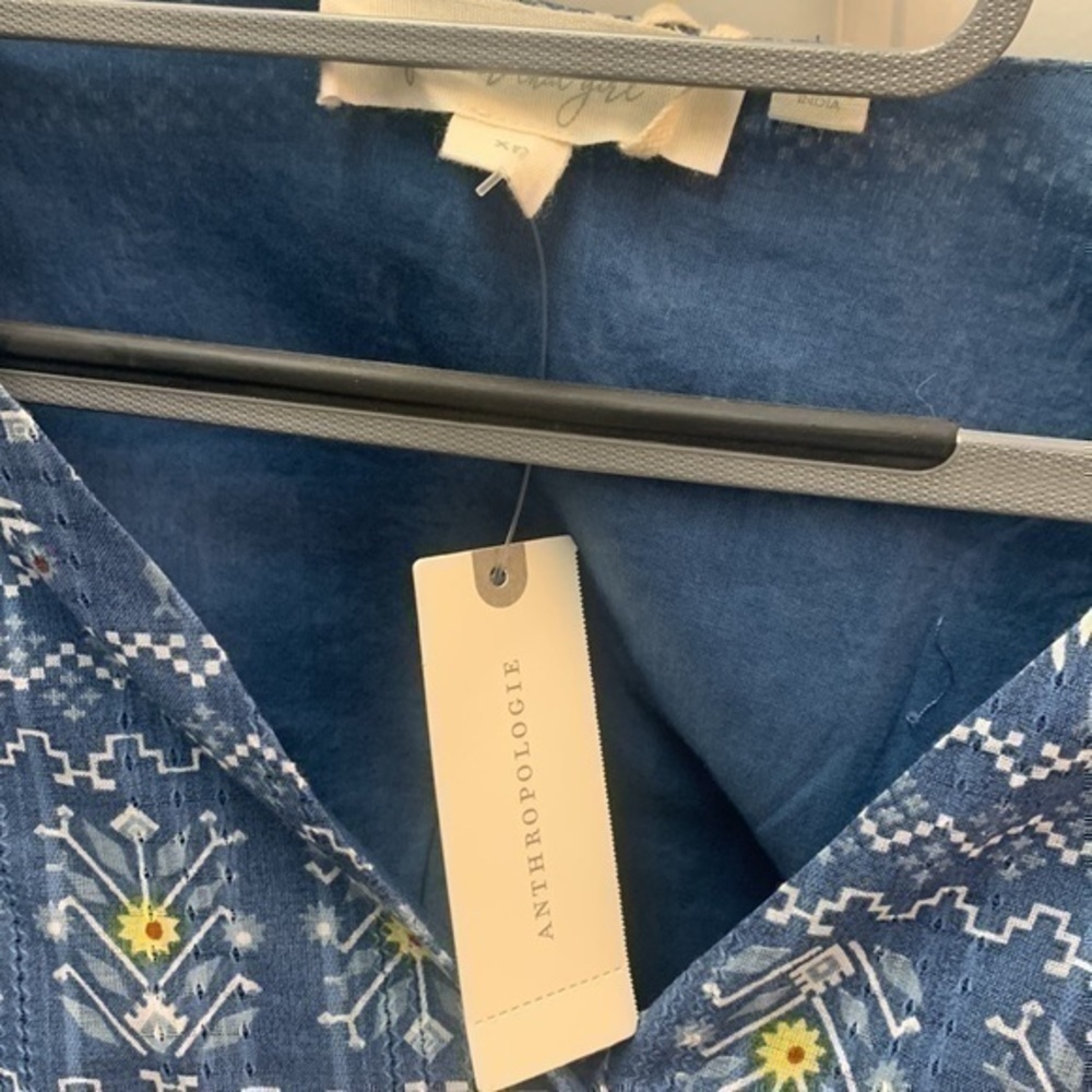 Anthropologie printed wrap top - Picture 5 of 6
